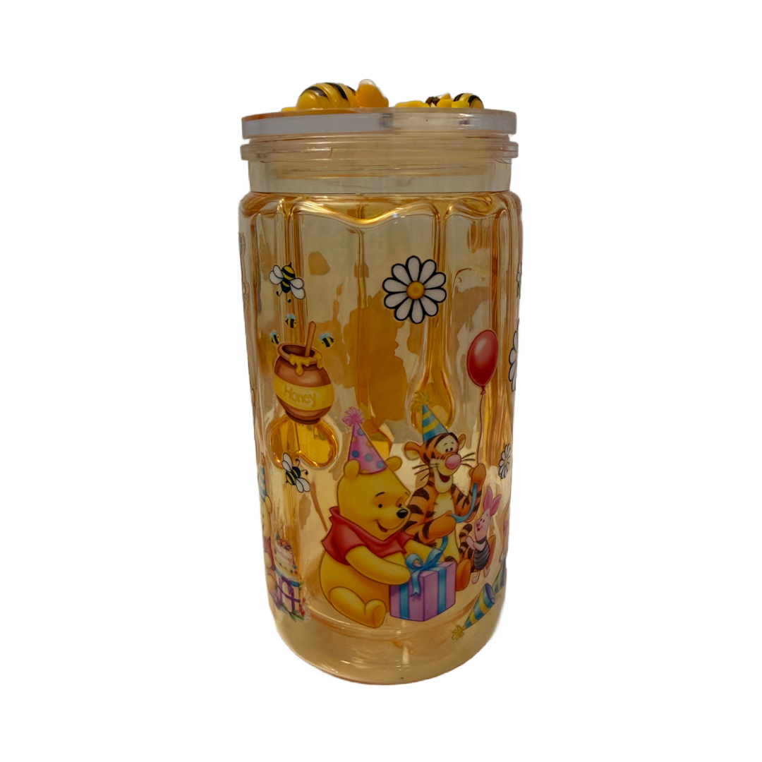 Celebration Pooh Inspired Honey Drip Bee Lid 16oz Cup