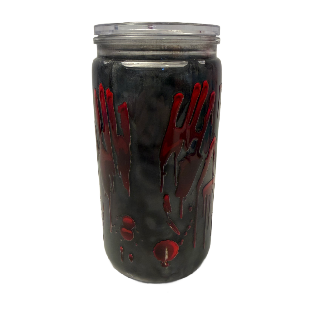 Halloween Blood Drip Metalic Mica 16oz Cup