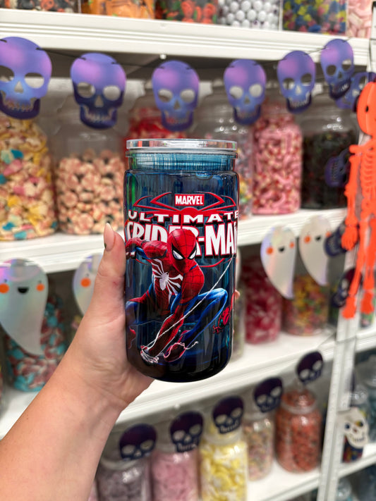 Spider Man Blue Stripe 16oz Cup