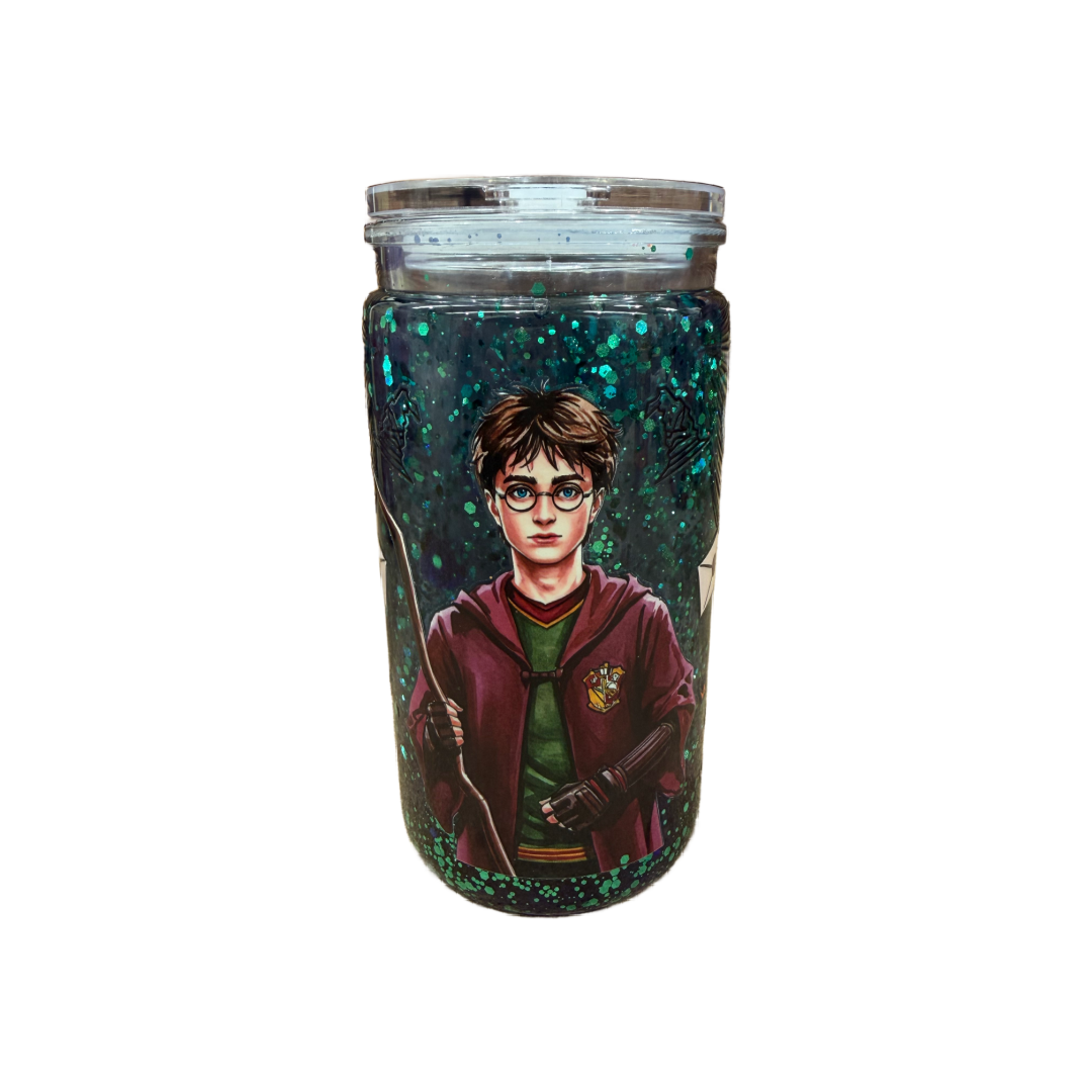 HP Green Glitter Lava 16oz Cup