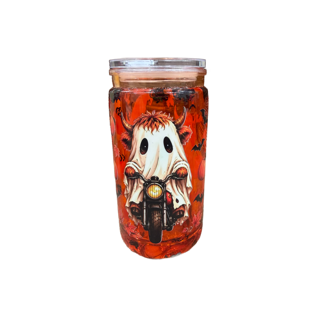 Halloween Highland Cow 16oz Cup