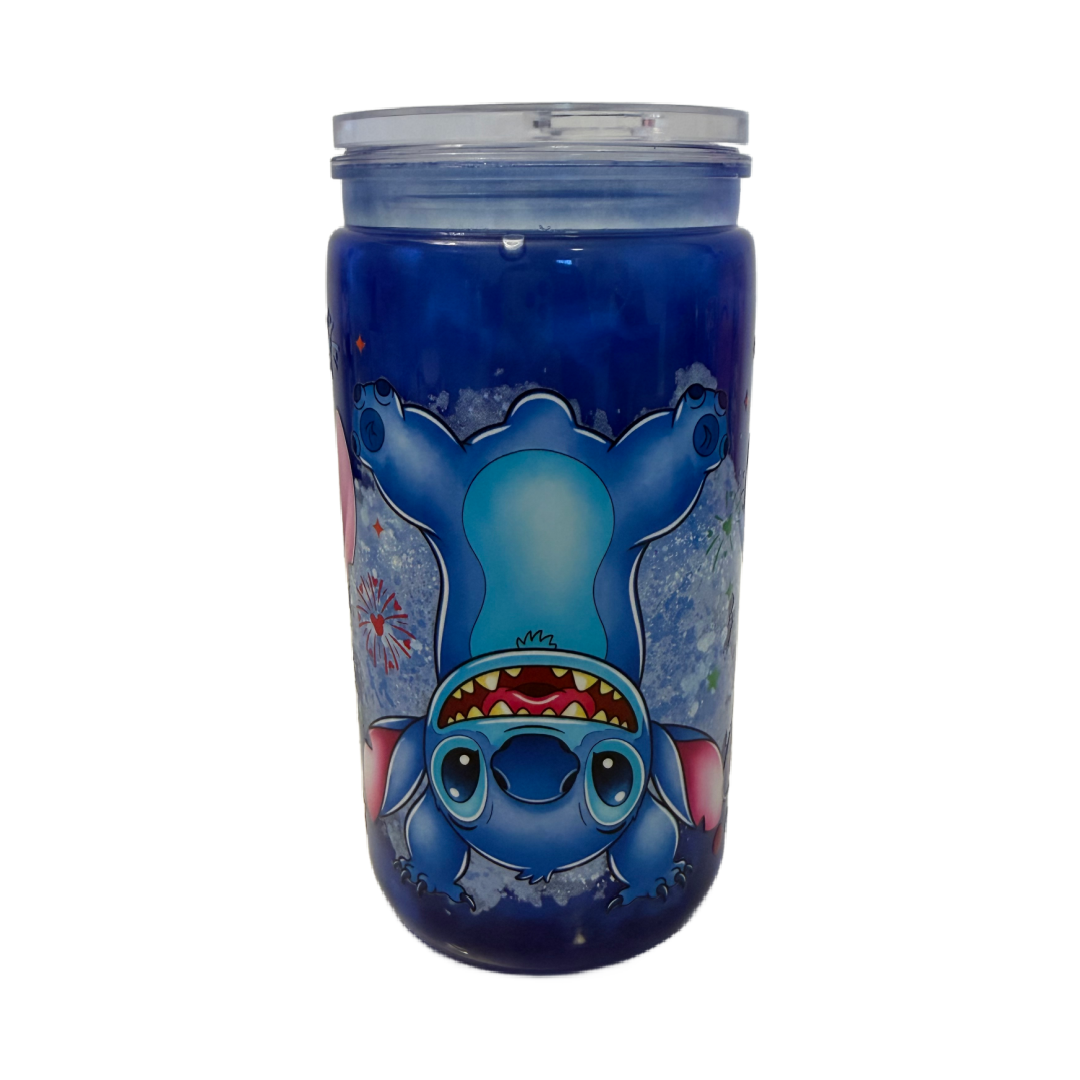 Stitch Inspired Blue Mica 16oz Cup