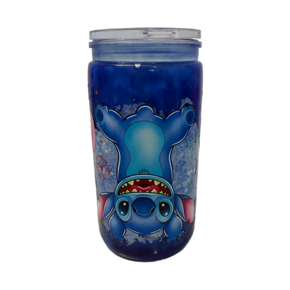 Stitch Inspired Blue Mica 16oz Cup