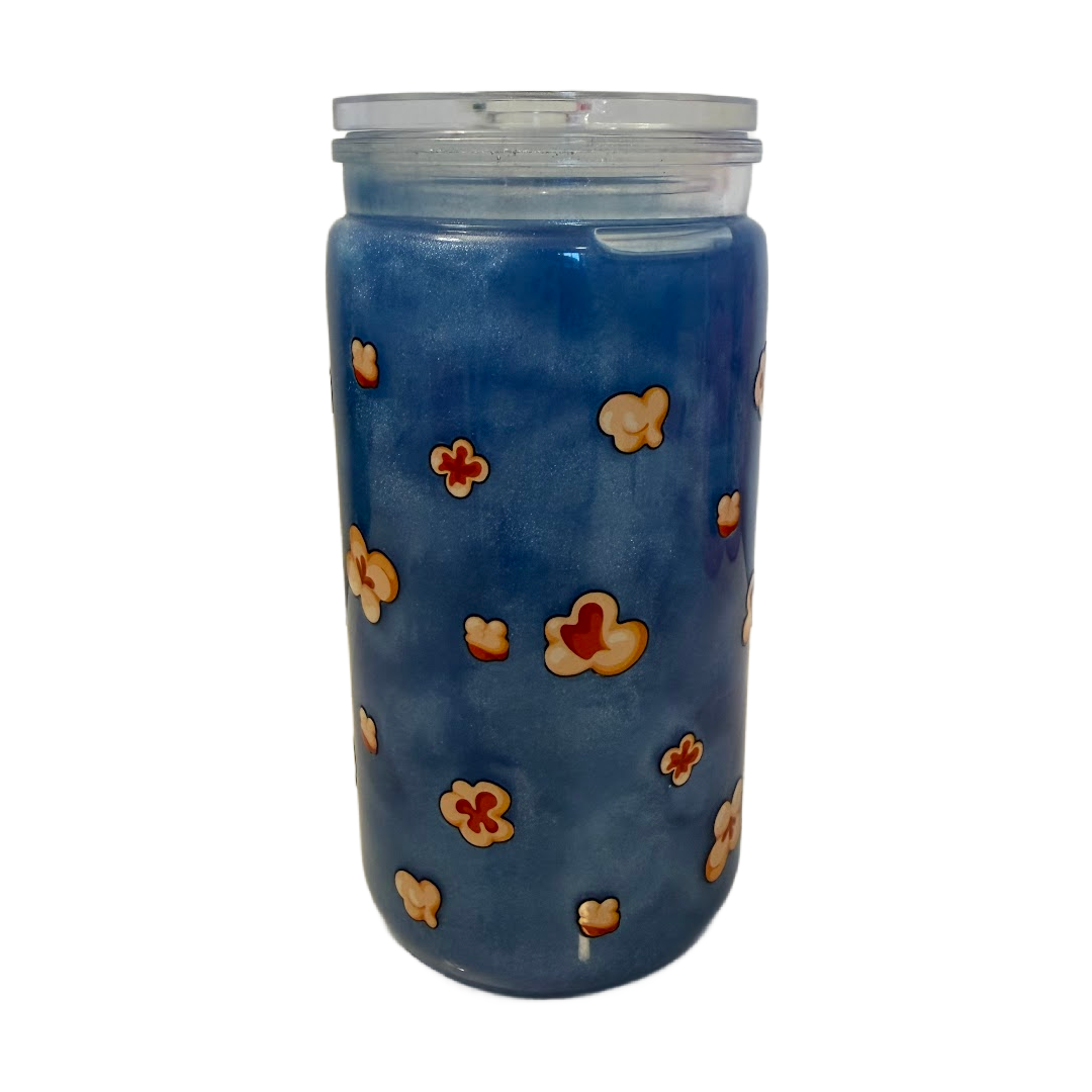 Stitch Inspired Popcorn Blue Mica 16oz Cup