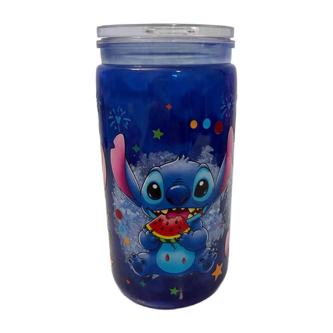 Stitch Inspired Blue Mica 16oz Cup