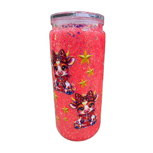 Highland Cow Glitter 20oz Cup